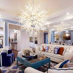 DANDELION Crystal Bloom Chandelier Dimmable Dining Room Bedroom — Gold Silver 15 to 23 Inch