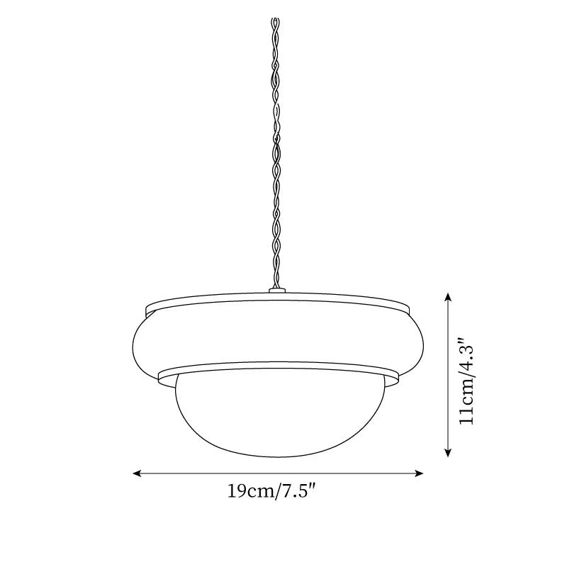 Quillon Wood Ring Pendant Lamp