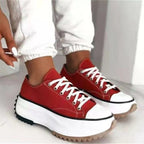 StreetRise | Trendy canvas thick soled canvas shoes