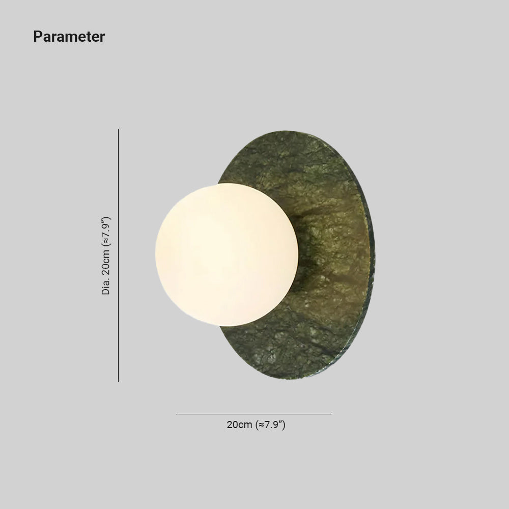 Enox Minimalist Marble Globe Wall Lamp