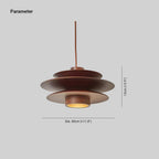 Axis Mid Century Walnut Pendant Light