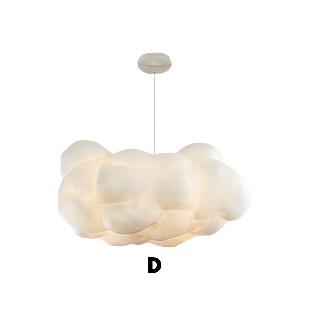 Cloud Pendant Light Modern 3D Design Fabric LED Ceiling Bedroom Living Room — Single to Sets of 8