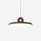 Pendant Lamp Disc with Loop Detail Ambient Minimalist