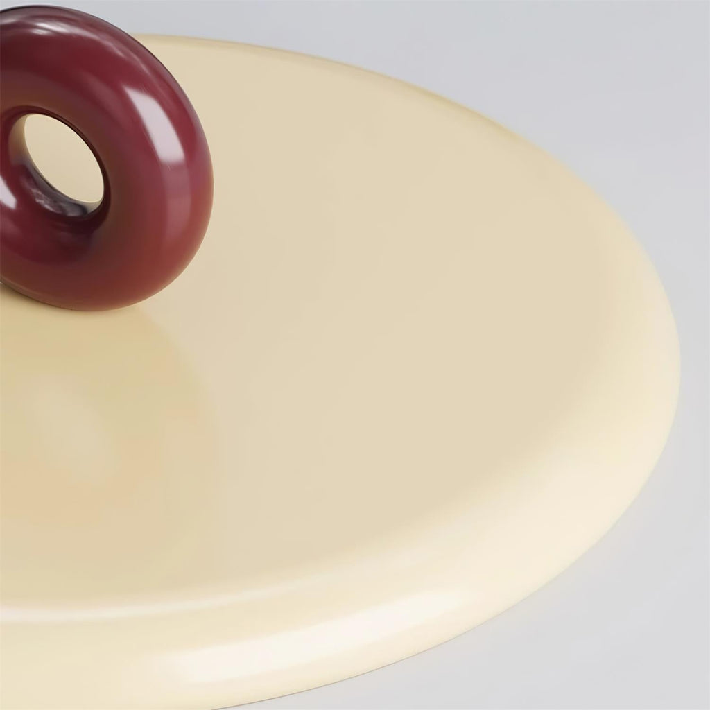 Pendant Lamp Disc with Loop Detail Ambient Minimalist