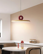 Pendant Lamp Disc with Loop Detail Ambient Minimalist