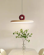 Pendant Lamp Disc with Loop Detail Ambient Minimalist