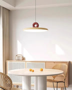 Pendant Lamp Disc with Loop Detail Ambient Minimalist