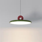 Pendant Lamp Disc with Loop Detail Ambient Minimalist