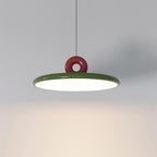 Pendant Lamp Disc with Loop Detail Ambient Minimalist