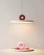 Pendant Lamp Disc with Loop Detail Ambient Minimalist