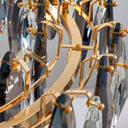 Kristy Modern Annular Metal Crystal Pendant Light,Gold