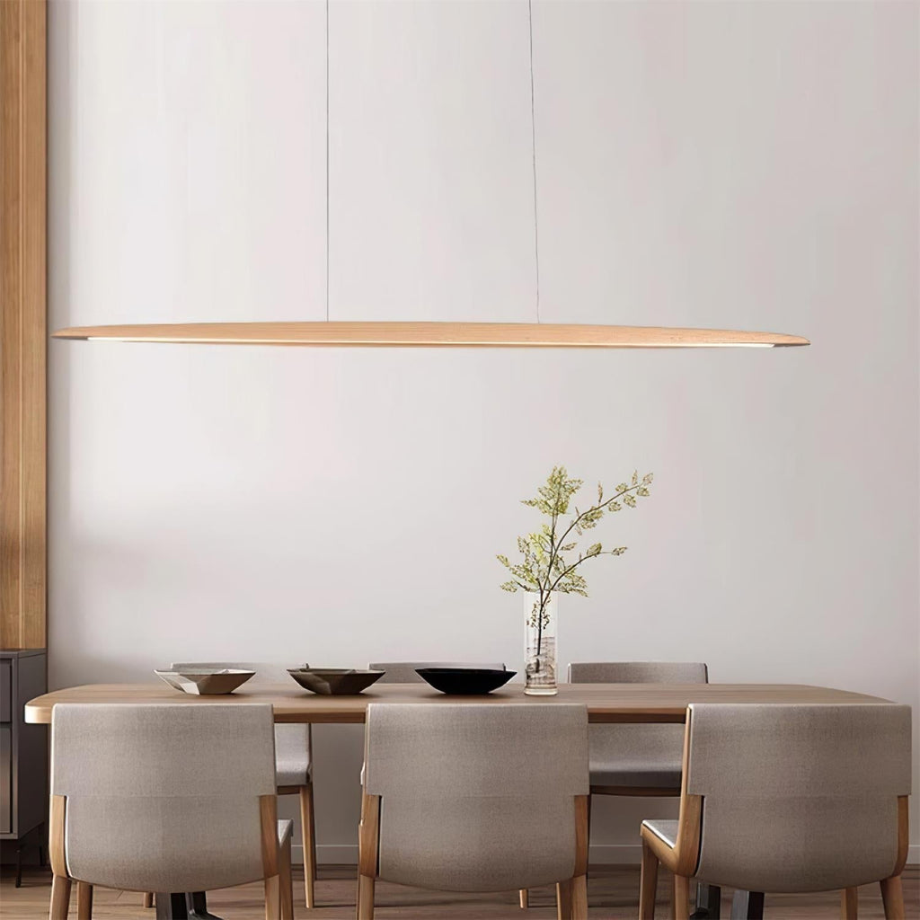 Duvane Minimalist Wooden LED Pendant Light