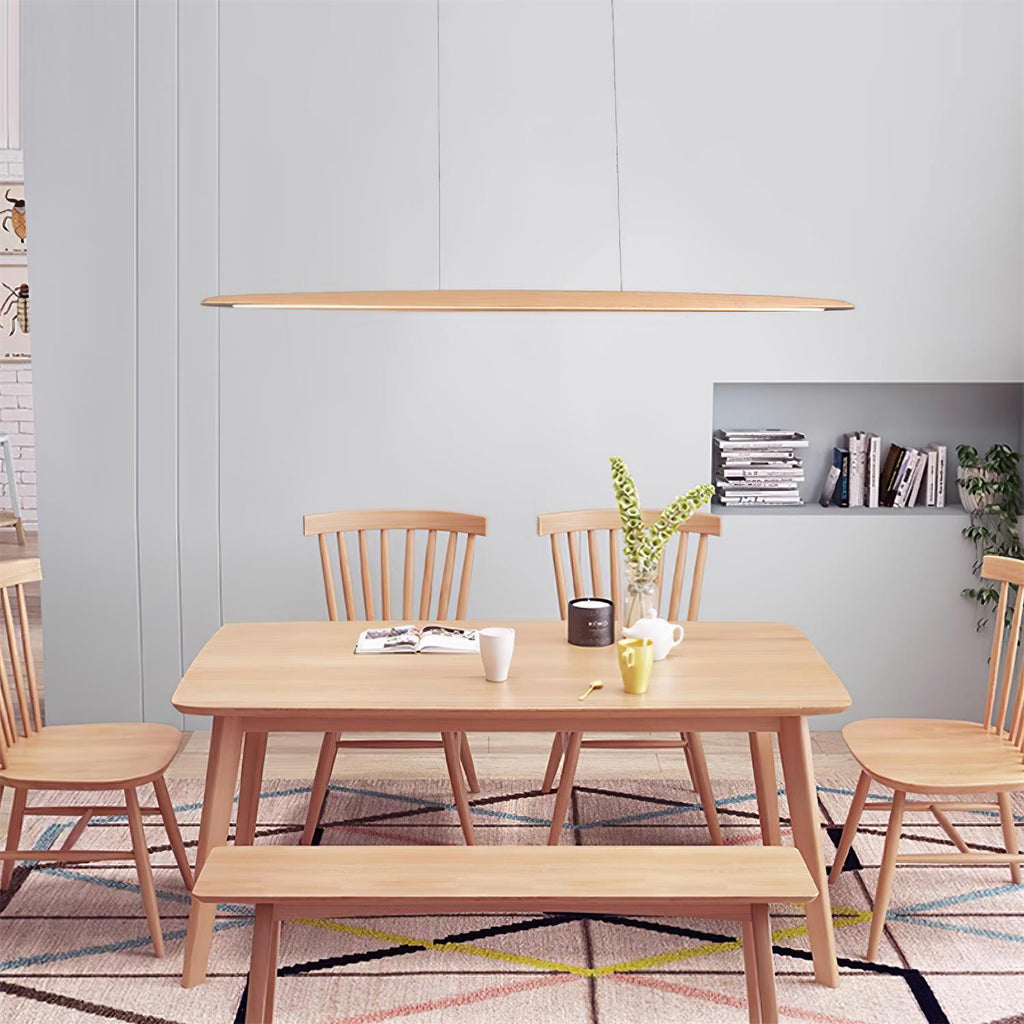 Duvane Minimalist Wooden LED Pendant Light