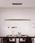 Duvane Minimalist Wooden LED Pendant Light