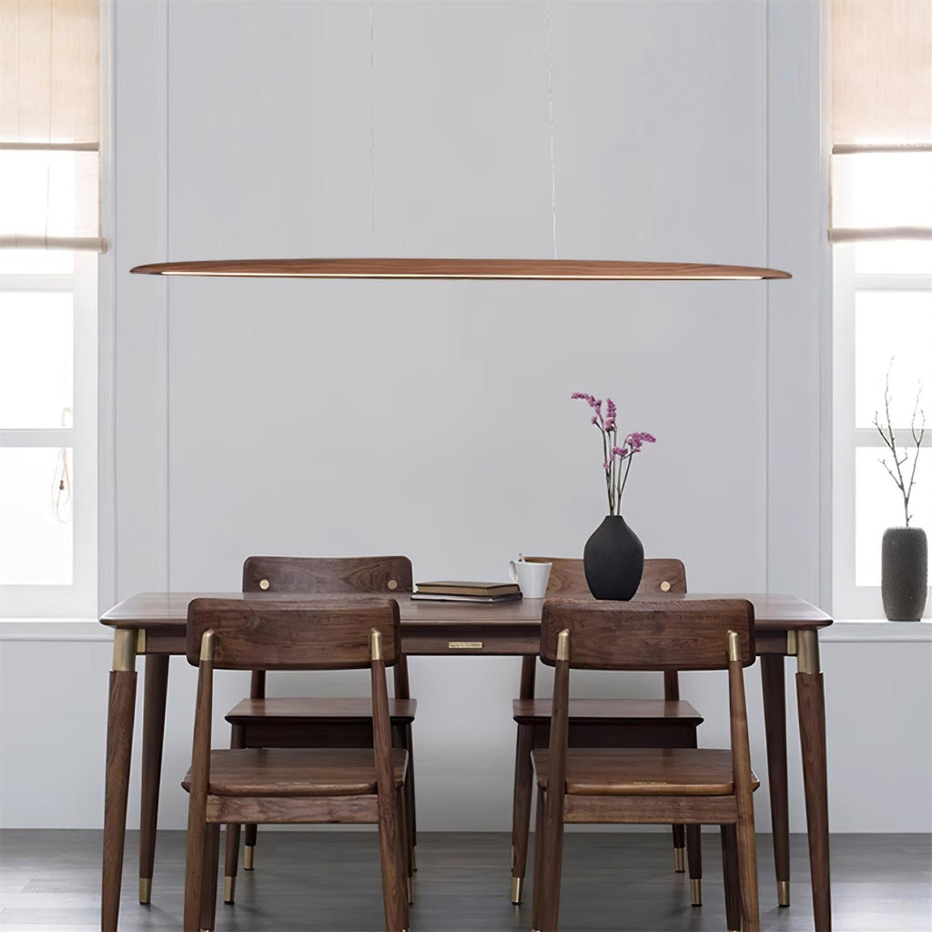 Duvane Minimalist Wooden LED Pendant Light