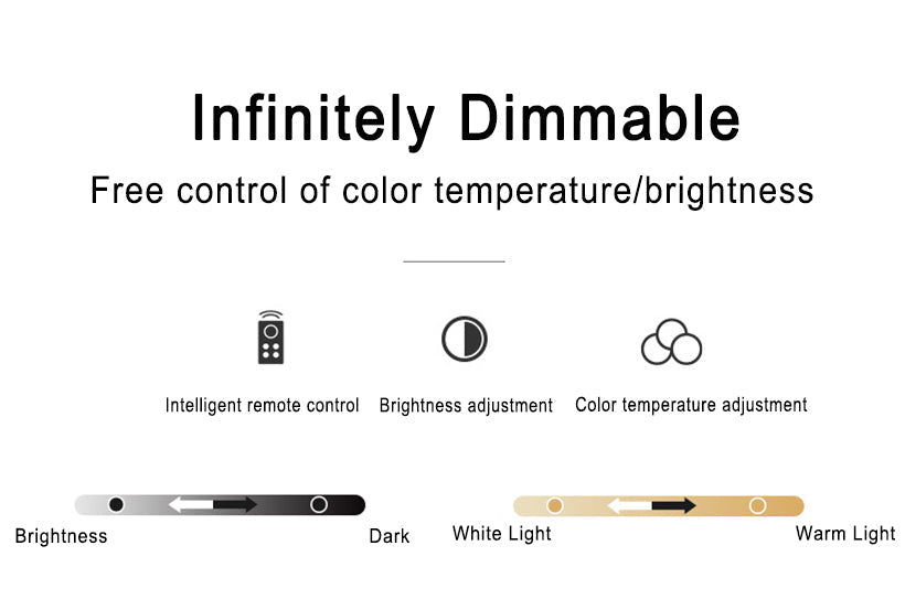 Minimalist Flush Mount Ceiling Light, Dimmable LED, Color Temp, White Beige Wood