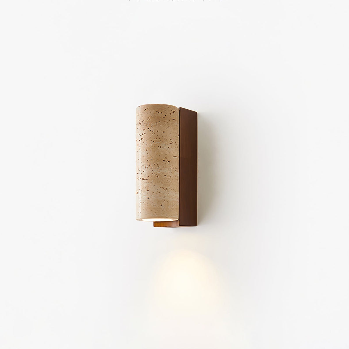 Nula Natural Travertine Wall Lamp – Timeless Stone Accent Lighting