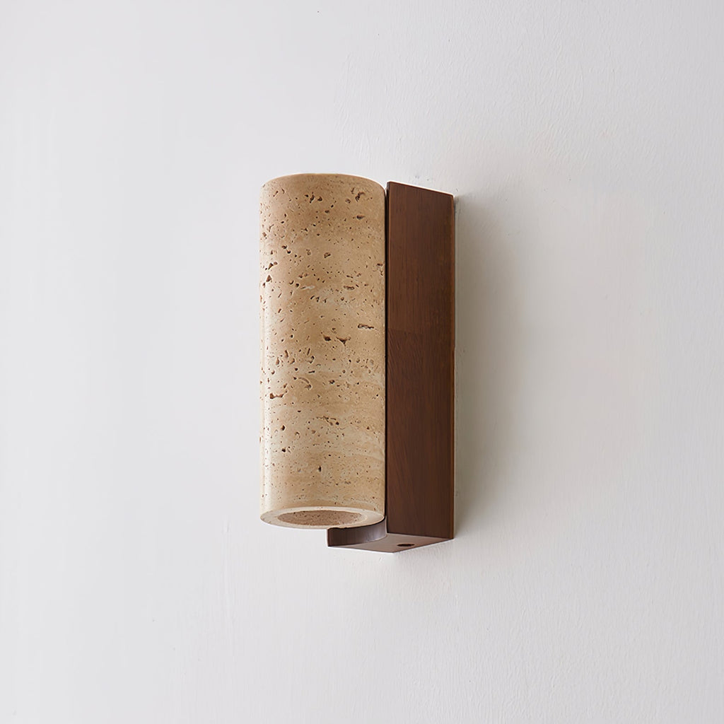 Nula Natural Travertine Wall Lamp – Timeless Stone Accent Lighting