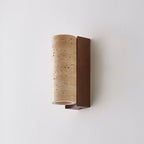 Nula Natural Travertine Wall Lamp – Timeless Stone Accent Lighting
