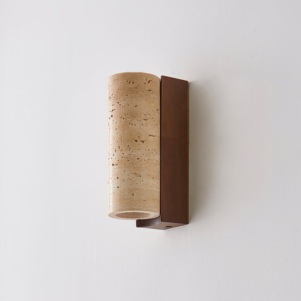 Nula Natural Travertine Wall Lamp – Timeless Stone Accent Lighting
