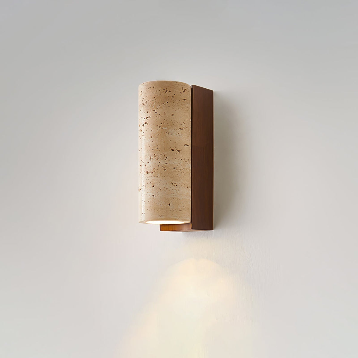 Nula Natural Travertine Wall Lamp – Timeless Stone Accent Lighting