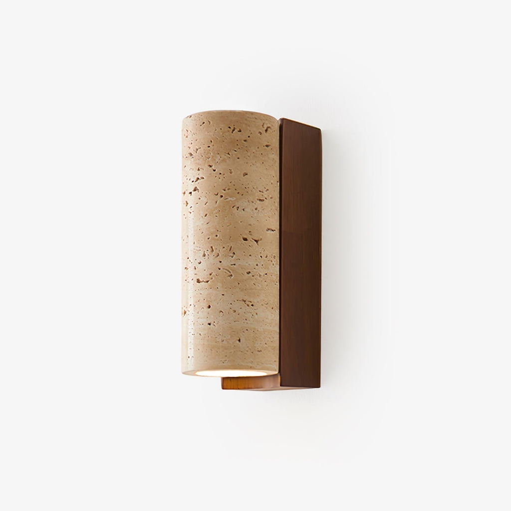 Nula Natural Travertine Wall Lamp – Timeless Stone Accent Lighting