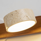 Travertine Duo LED Wall Light Natural Stone Dimmable Bedroom Living Room — 2 to 3 Lights