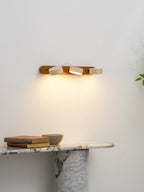 Travertine Duo LED Wall Light Natural Stone Dimmable Bedroom Living Room — 2 to 3 Lights