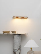 Travertine Duo LED Wall Light Natural Stone Dimmable Bedroom Living Room — 2 to 3 Lights