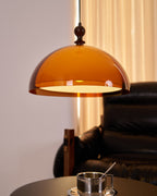 Solven Amber Acrylic Dome Pendant Light