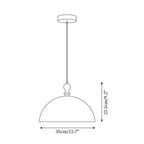 Solven Amber Acrylic Dome Pendant Light
