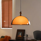 Solven Amber Acrylic Dome Pendant Light