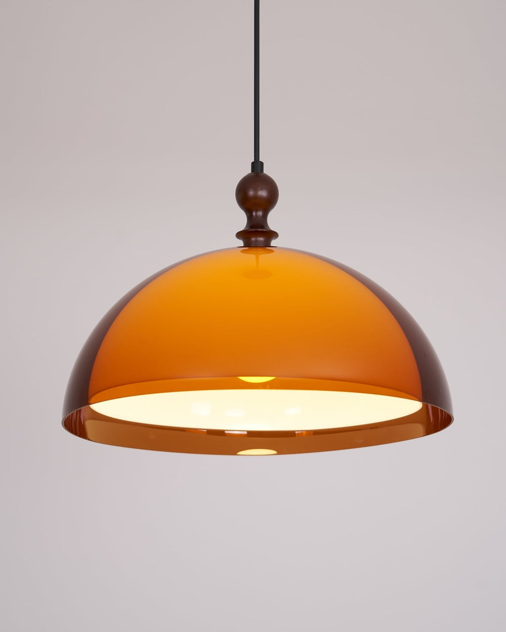 Solven Amber Acrylic Dome Pendant Light