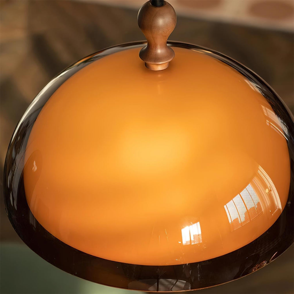 Solven Amber Acrylic Dome Pendant Light