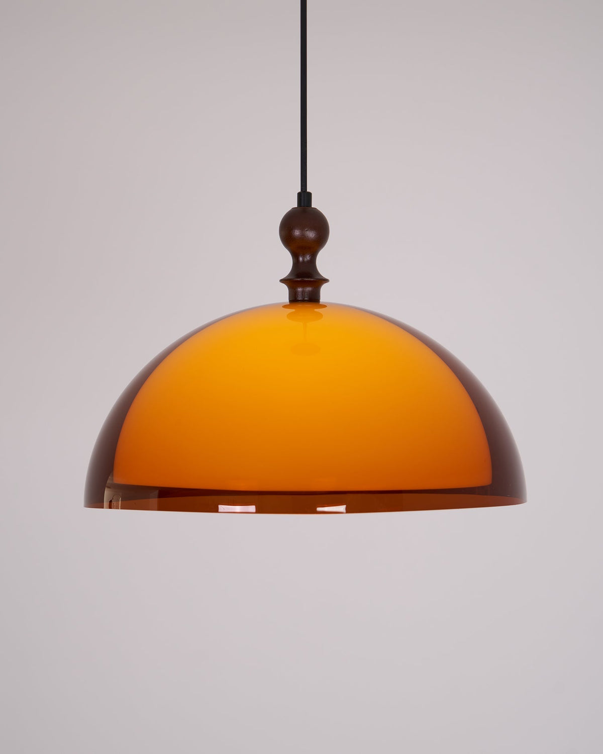Solven Amber Acrylic Dome Pendant Light