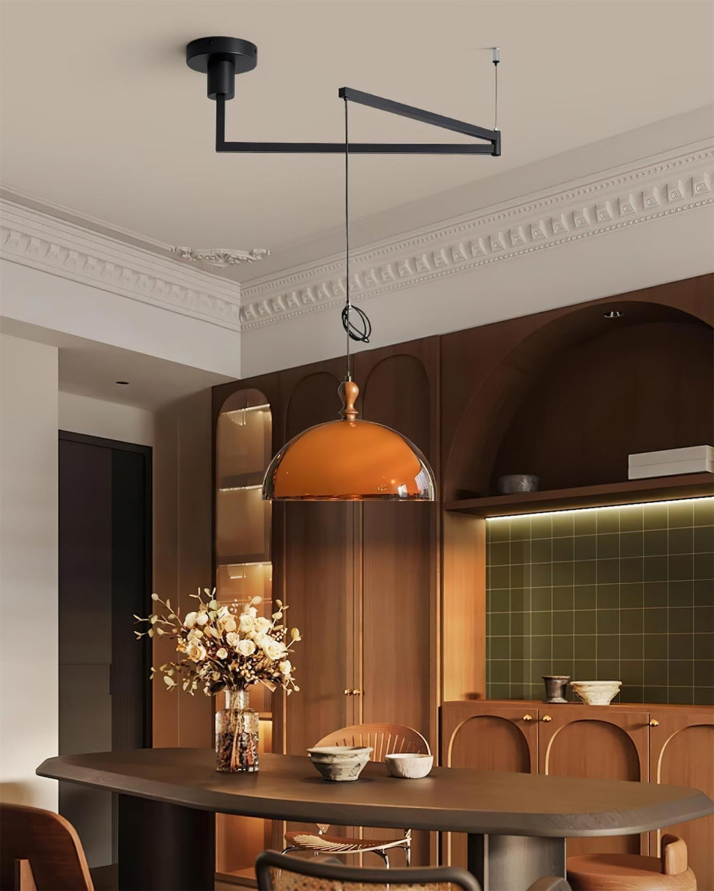 Maribel Swing Arm Pendant Lamp