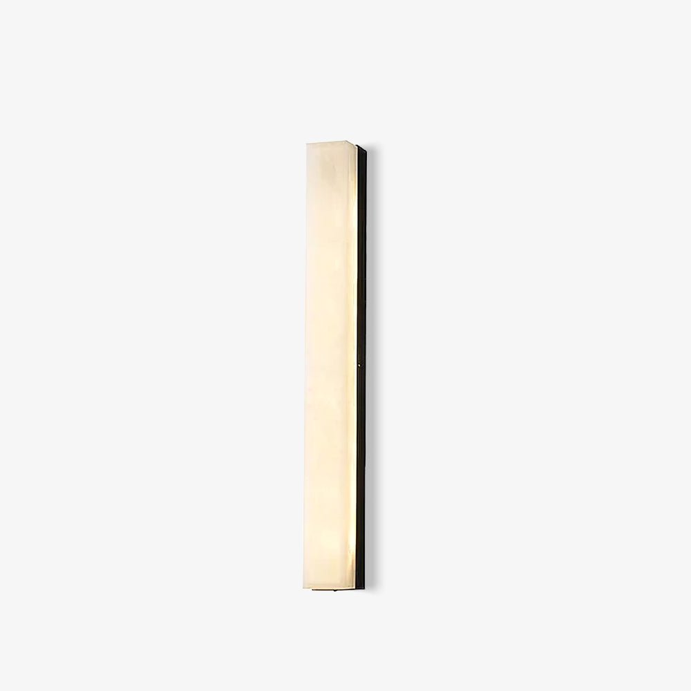 Isen Linear Wall Lamp – Elegant Brass & Alabaster Lighting