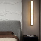Isen Linear Wall Lamp – Elegant Brass & Alabaster Lighting