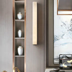 Isen Linear Wall Lamp – Elegant Brass & Alabaster Lighting