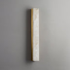 Isen Linear Wall Lamp – Elegant Brass & Alabaster Lighting