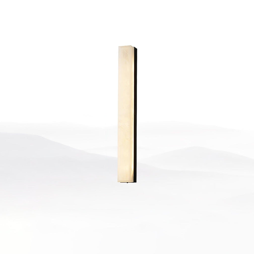 Isen Linear Wall Lamp – Elegant Brass & Alabaster Lighting