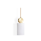 Etruscan Pendant Light Alabaster & Brass