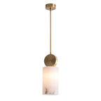 Etruscan Pendant Light Alabaster & Brass