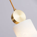 Etruscan Pendant Light Alabaster & Brass