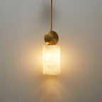 Etruscan Pendant Light Alabaster & Brass