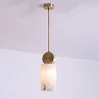 Etruscan Pendant Light Alabaster & Brass