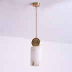 Etruscan Pendant Light Alabaster & Brass