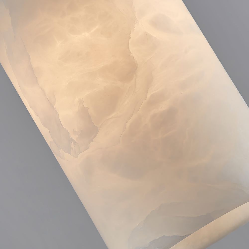 Etruscan Pendant Light Alabaster & Brass