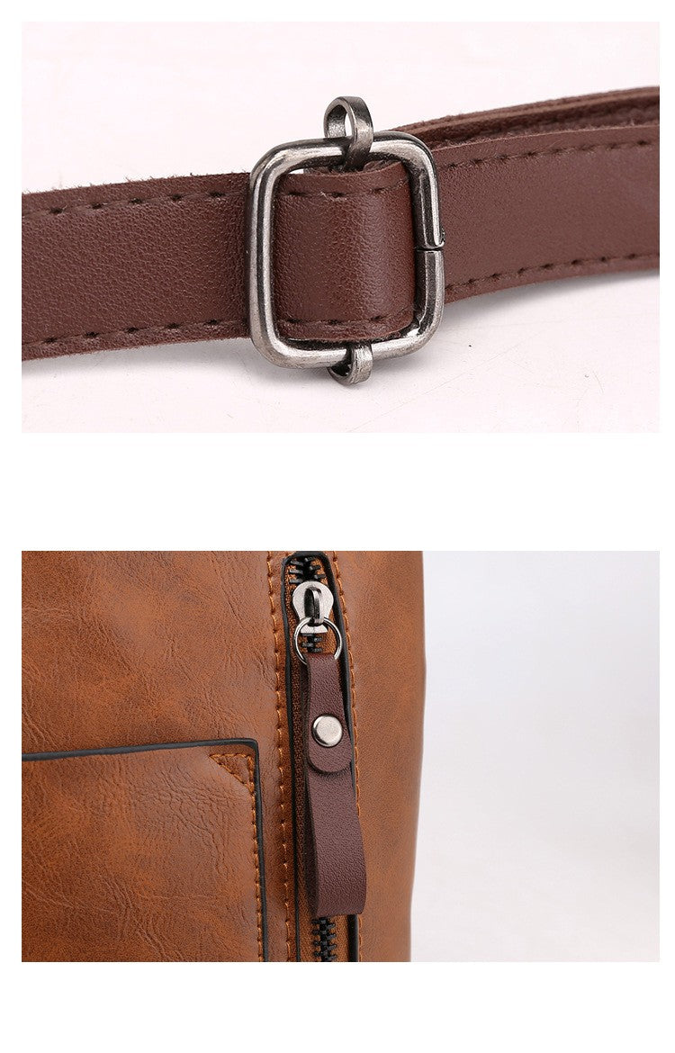 Aurelle Retro Schoudertas met Grote Capaciteit