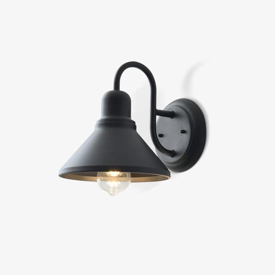 Ray Vintage Cone-Shaped Outdoor Wall Lamp